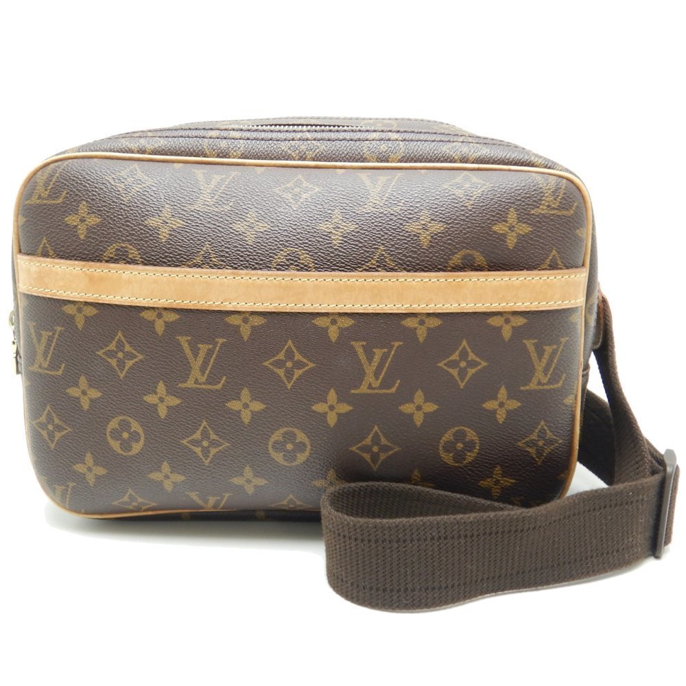 Louis Vuitton Monogram Reporter PM Brown Shoulder Bag